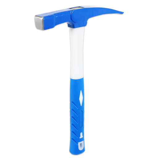 Brick Hammer Chisel 24oz Heavy Duty Fibreglass Handle Non Slip Grip Masonry Tool