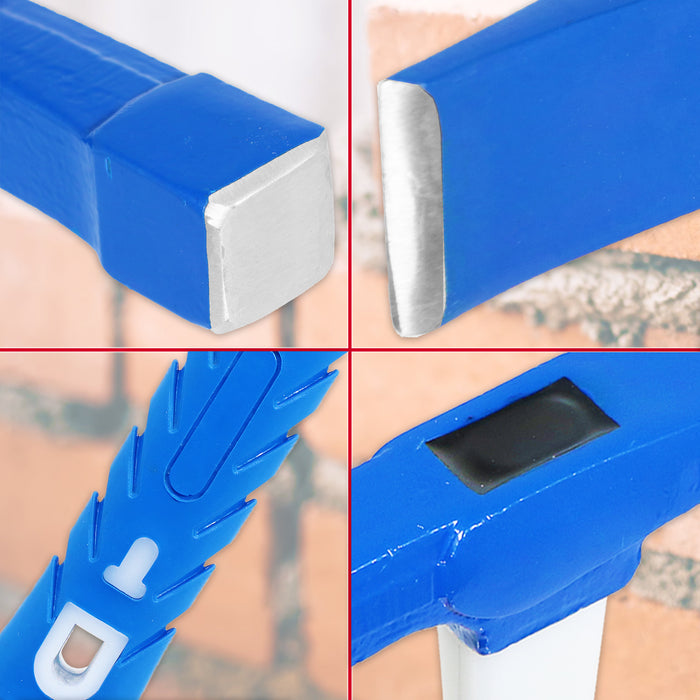 Brick Hammer Chisel 24oz Heavy Duty Fibreglass Handle Non Slip Grip Masonry Tool