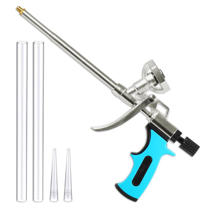 Expanding Foam Applicator Gun Caulking Sealing Filling Spray Tool Kit (for 750ml Threaded Connector Cans)