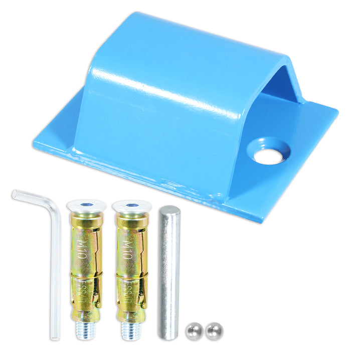 Wall Ground Security Anchor Motorcycle Bicycle Scooter Power Tool Anti-Theft Steel Chain Lock Kit (87mm x 120mm)