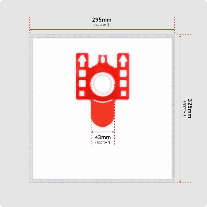 12 Bags for MIELE FJM Air Filters 9917710 Cloth Microfibre C1 C2 C3 S4210 S6210