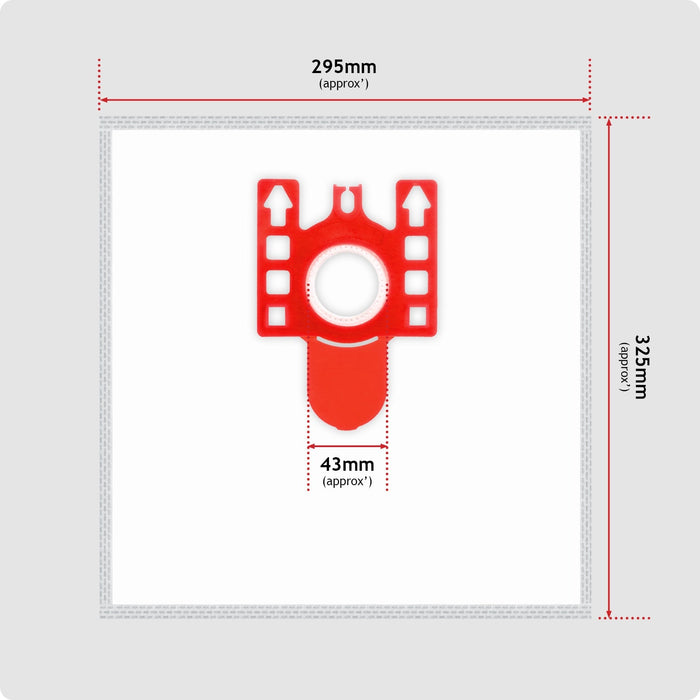 12 Bags for MIELE FJM Air Filters 9917710 Cloth Microfibre C1 C2 C3 S4210 S6210