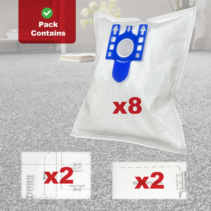 8 Bags for MIELE GN FILTERS S2111 S5211 S5261 C2 C3 CX1 Blizzard S8320 Cat & Dog Vacuum Cleaner