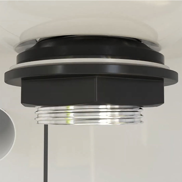 Clicker Basin Waste Bathroom / Kitchen Sink Plug 1 1/4" Round Silver (Unslotted)