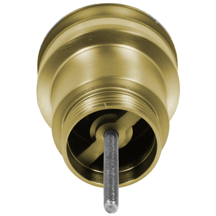 Clicker Basin Waste Plug 1 1/4" 60mm Click Clack Bathroom Sink Pop Up Push Dome (Brushed Brass)