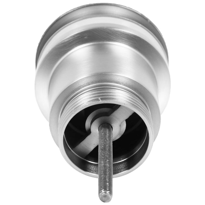 Clicker Basin Waste Plug 1 1/4" 60mm Click Clack Bathroom Sink Pop Up Push Dome (Gloss Chrome)