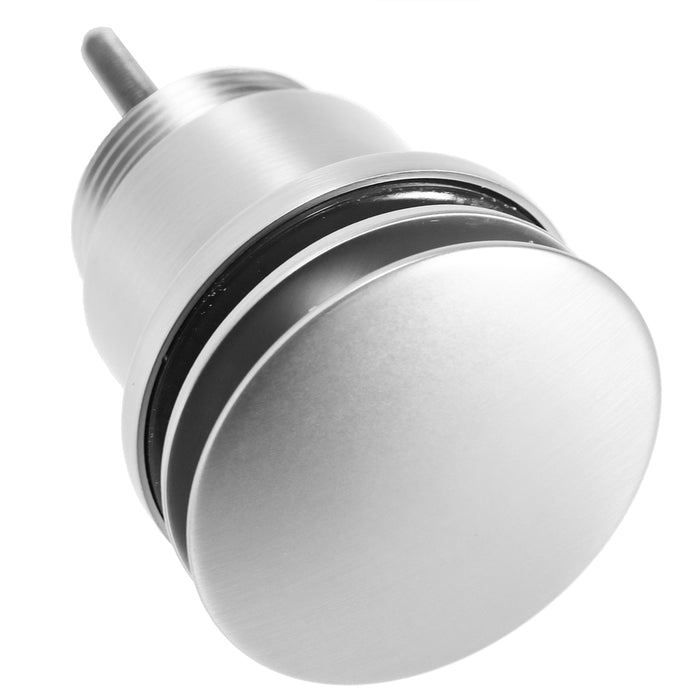 Clicker Basin Waste Plug 1 1/4" 60mm Click Clack Bathroom Sink Pop Up Push Dome (Gloss Chrome)