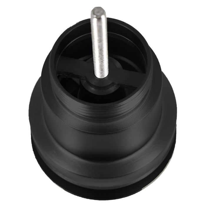 Clicker Basin Waste Plug 1 1/4" 60mm Click Clack Bathroom Sink Pop Up Push Dome (Matt Black)