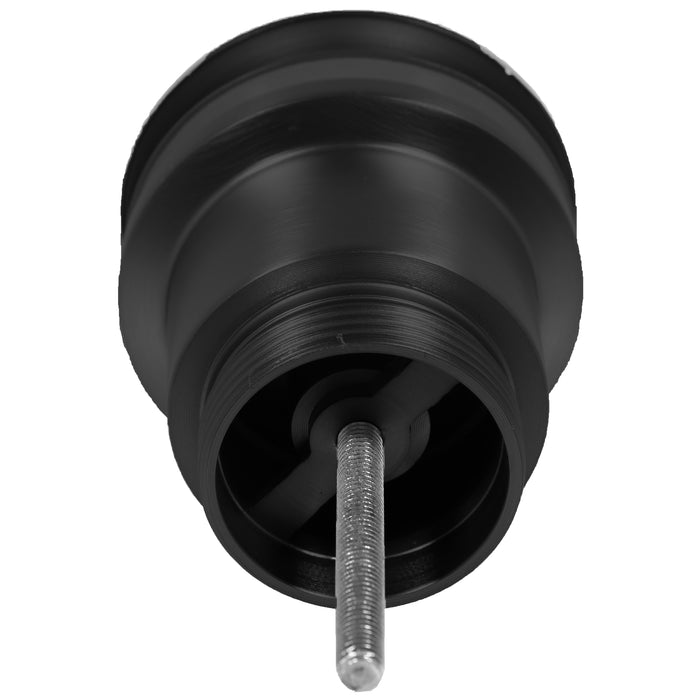 Clicker Basin Waste Plug 1 1/4" 60mm Click Clack Bathroom Sink Pop Up Push Dome (Matt Black)