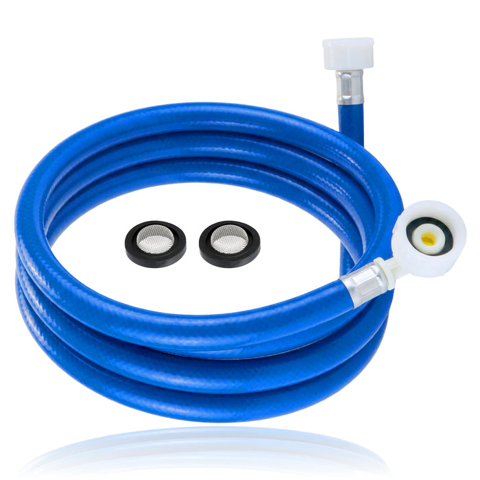 Universal 1.5m Washing Machine Cold Water Fill Hose + 2 x Filter Mesh Washers