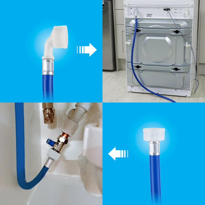 Cold Water Fill Inlet Pipe Hose compatible with Bosch, Neff, Siemens Dishwasher (Long 2.5m)