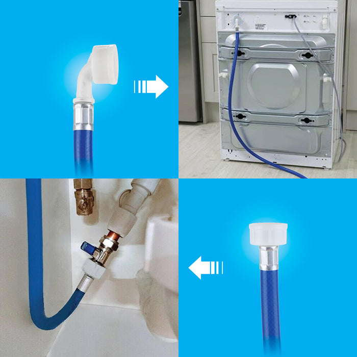Cold Water Fill Inlet Pipe Hose compatible with Brandt Washing Machine (Long 2.5m)