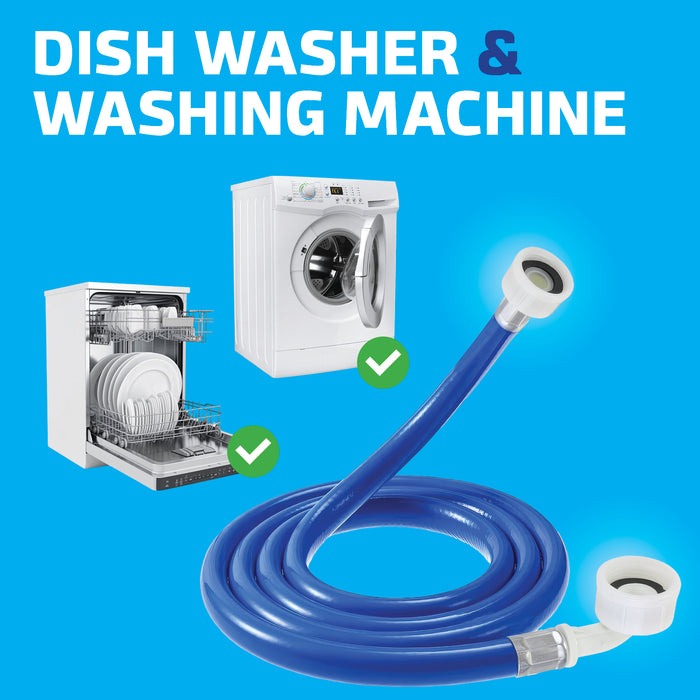 Cold Water Fill Inlet Pipe Hose compatible with Brandt Washing Machine (Long 2.5m)