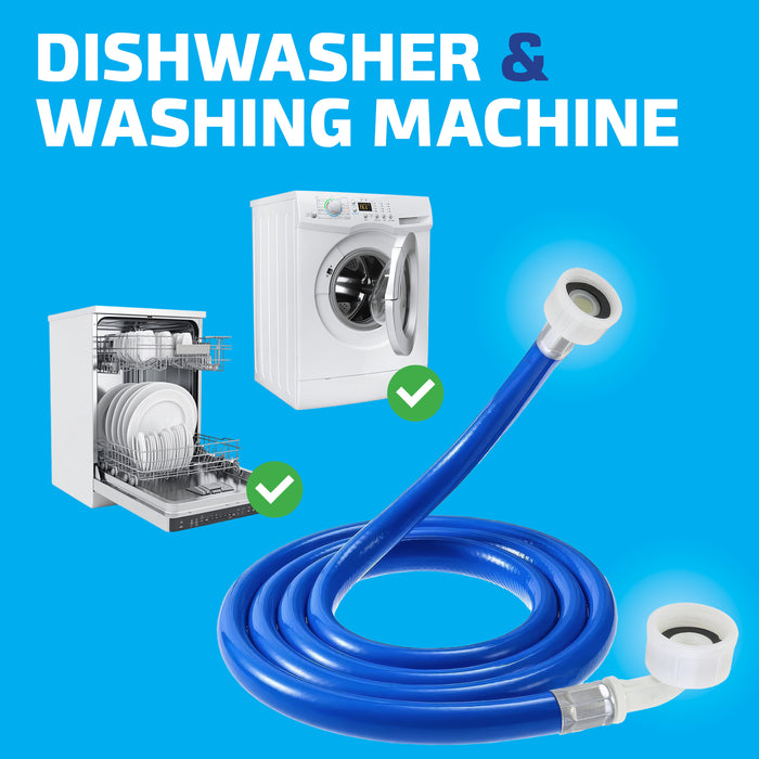 Cold Water Fill Inlet Pipe Hose compatible with Haier Washing Machine (Long 2.5m)