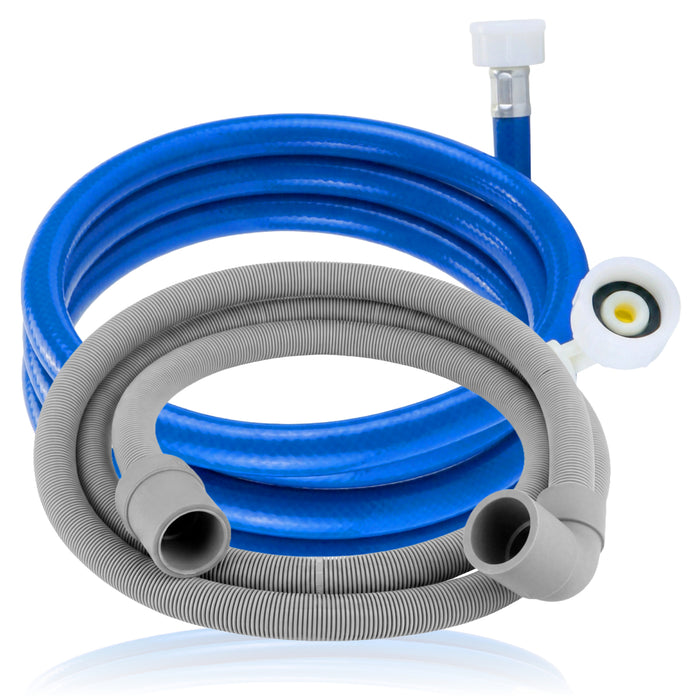 Universal Extra Long 3.5m Cold Water Fill Inlet Pipe and Drain Hose Kit