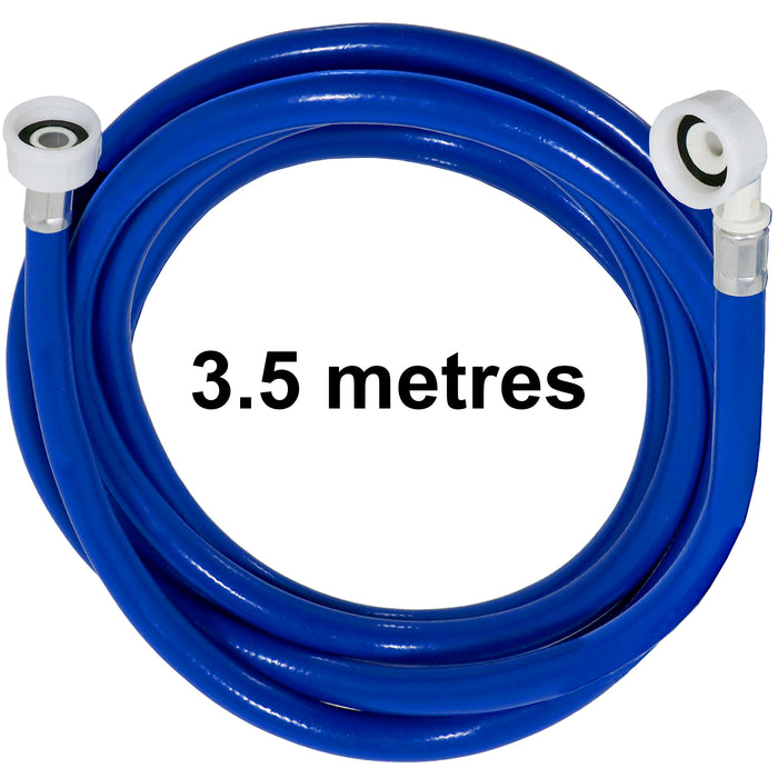 Universal Cold Water Fill Inlet Pipe Feed Hose with Seals for Dishwasher and Washing Machines (3.5m)