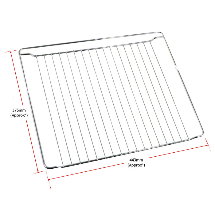 Whirlpool Oven Shelf Grid Rack Vulcano Indesit Ignis Hotpoint IKEA 443 X 375 mm C00325927