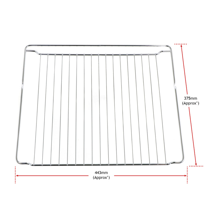 Whirlpool Oven Shelf Grid Rack Vulcano Indesit Ignis Hotpoint IKEA 443 X 375 mm C00325927