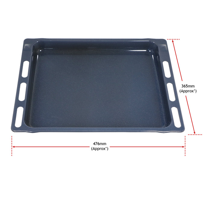 Oven Grill Tray Shelf Universal Full Width Bottom Base Pan 477mm x 365mm x 20mm