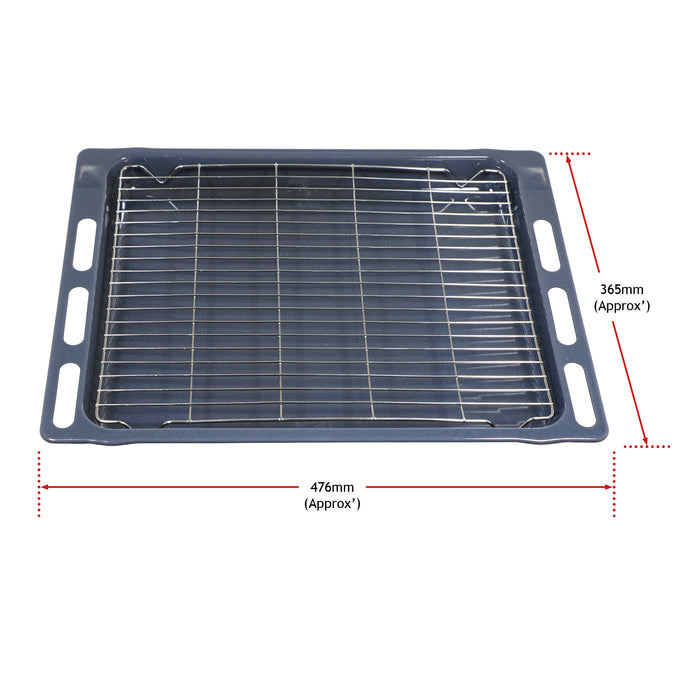 Oven Grill Tray Shelf for IGNIS Full Width Bottom Base Pan Rack 47.6cm x 36.5cm