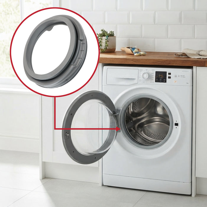 Rubber Door Seal Gasket For Hotpoint FreshCare Washing Machines NSWA NSWM C00511478