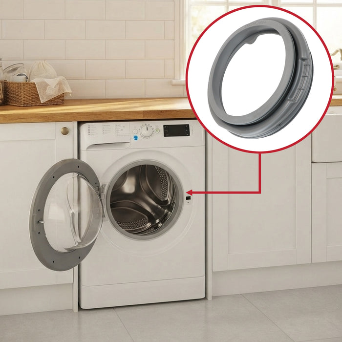 Rubber Door Seal Gasket For Indesit FreshCare Washing Machines C00511478