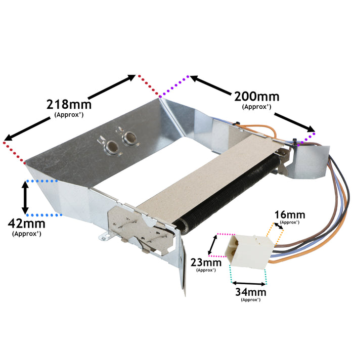 Heating Element & Thermostats For Hotpoint CDN7000BPUK Tumble Dryers C00729823