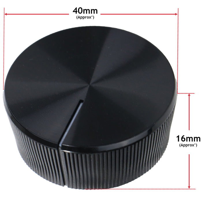 Fan Oven Control Knob Dial Switch For Lamona LAM3407 250440733 (Black)