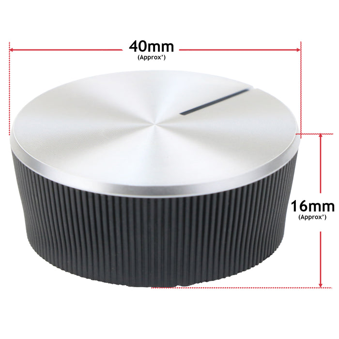 Control Knob For Lamona Gas Burner Hob LAM1006 7754786357 TA10801 7754786324 (Silver/Black)