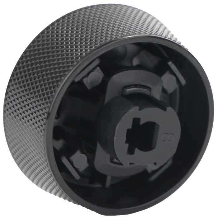 Control Knob for Lamona LAM1706 Ceramic Hob C00889465 210480799 (Black)