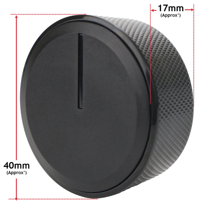 Control Knobs for Lamona LAM1706 Ceramic Hob C00889465 210480799 (Black, Pack of 4)