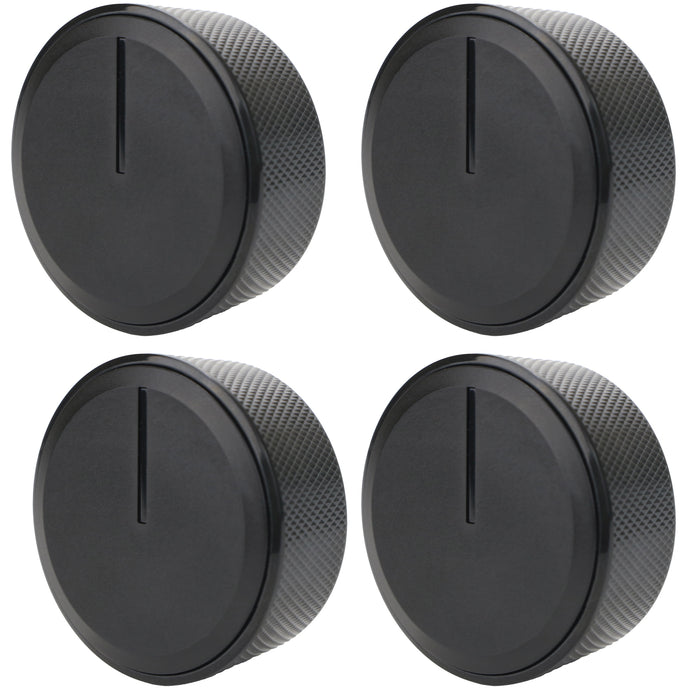 Control Knobs for Lamona LAM1706 Ceramic Hob C00889465 210480799 (Black, Pack of 4)
