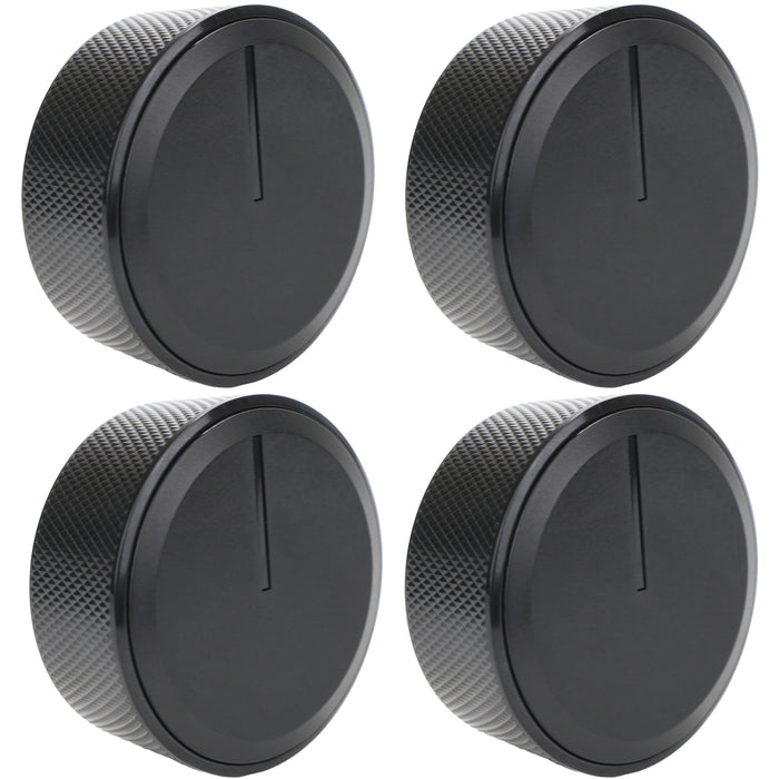 Control Knobs for Lamona LAM1706 Ceramic Hob C00889465 210480799 (Black, Pack of 4)