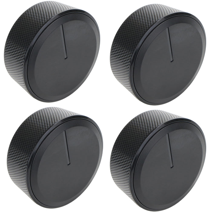 Control Knobs for Lamona LAM1706 Ceramic Hob C00889465 210480799 (Black, Pack of 4)
