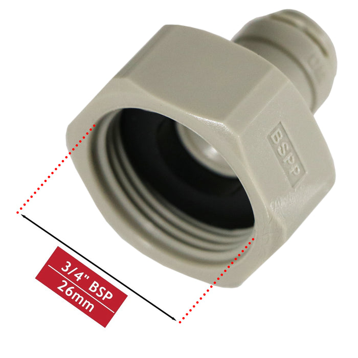 American Fridge Freezer 15mm Compression Valve 1/4" 3/4" BSP Water Tap Pipe Adaptor Connector