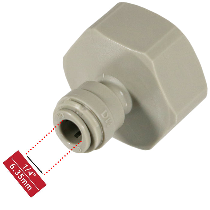 American Fridge Freezer 15mm Compression Valve 1/4" 3/4" BSP Water Tap Pipe Adaptor Connector