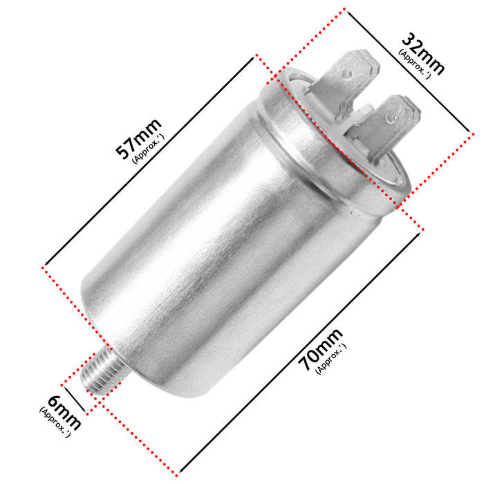 Capacitor for Hoover ABHDC ABTCE for Candy ABCDC AQUA Tumble Dryer 8UF
