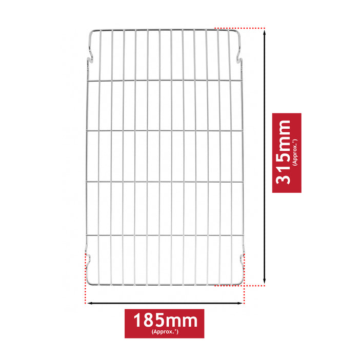 Grill Pan Rack for Hotpoint Oven Insert Grid Mesh Small Silver Wire 315mm x 185mm