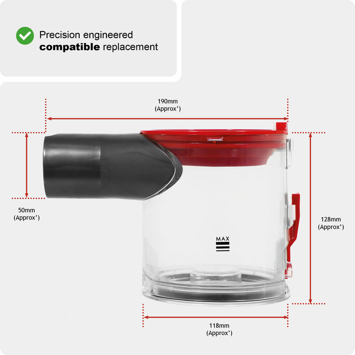 Dust Dirt Bin Assembly for Dyson V7 V8 SV10 SV11 Vacuum Cleaner Container