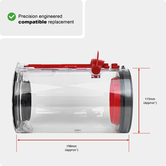 Dust Bin Container for DYSON V10 SV12 SV27 Animal Absolute Vacuum + Brush