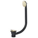 Clicker Bath Waste Plug 40mm 1.5" Combination Click Clack Overflow (Brushed Brass)