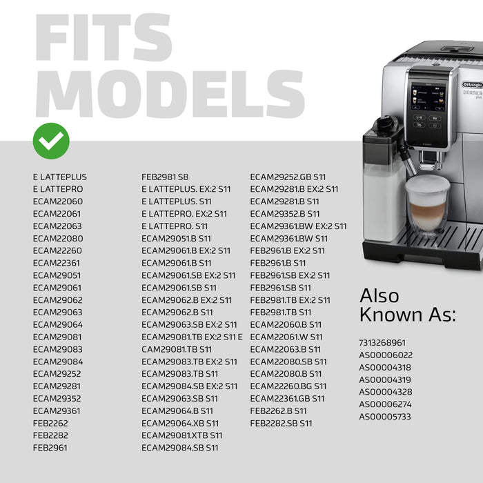 Milk Jug LatteCrema Frother DLSC028 For De'Longhi Coffee Machines ECAM
