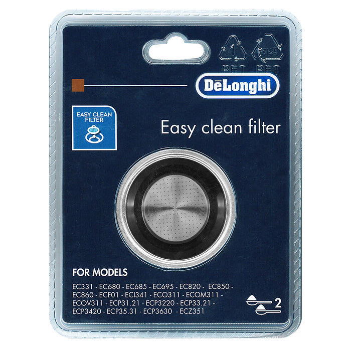 Delonghi 2-Cup Filter EC680 EC685 EC820 EC860 Coffee Espresso Machine 5513281001
