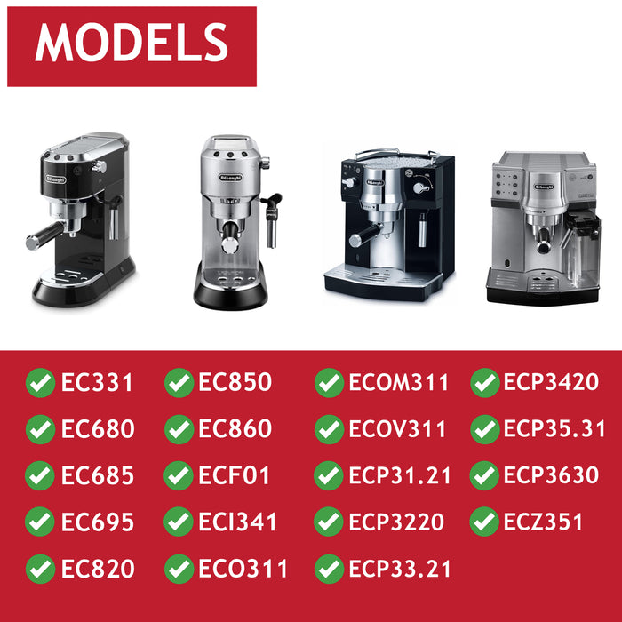 Delonghi 2-Cup Filter EC680 EC685 EC820 EC860 Coffee Espresso Machine 5513281001