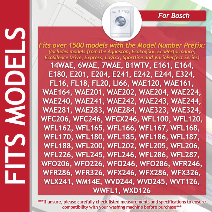 Door Handle for Bosch Neff Siemens Washing Machine 10009732 266751 641104 648581 (White)