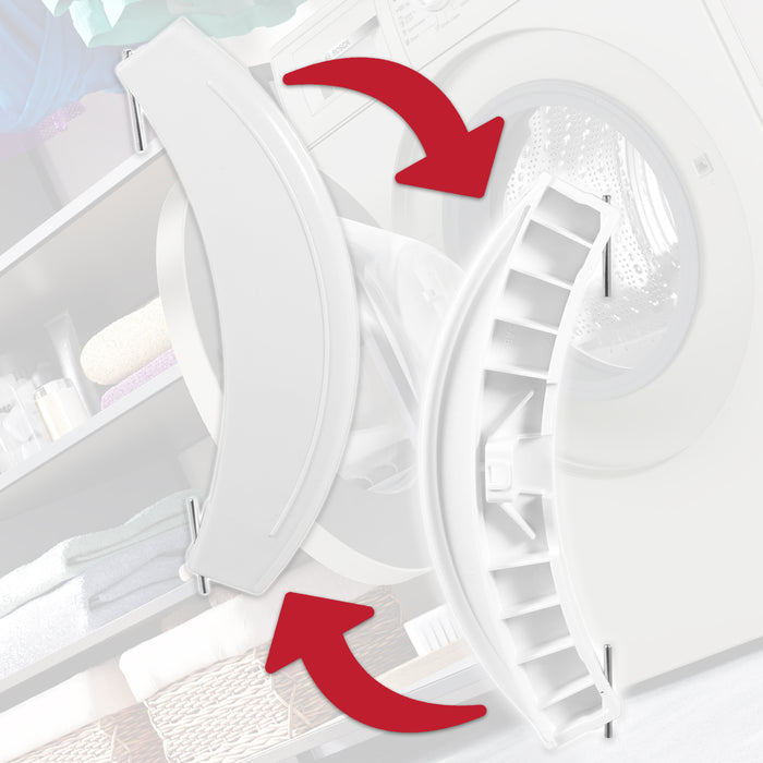 Door Handle for Bosch Neff Siemens Washing Machine 10009732 266751 641104 648581 (White)