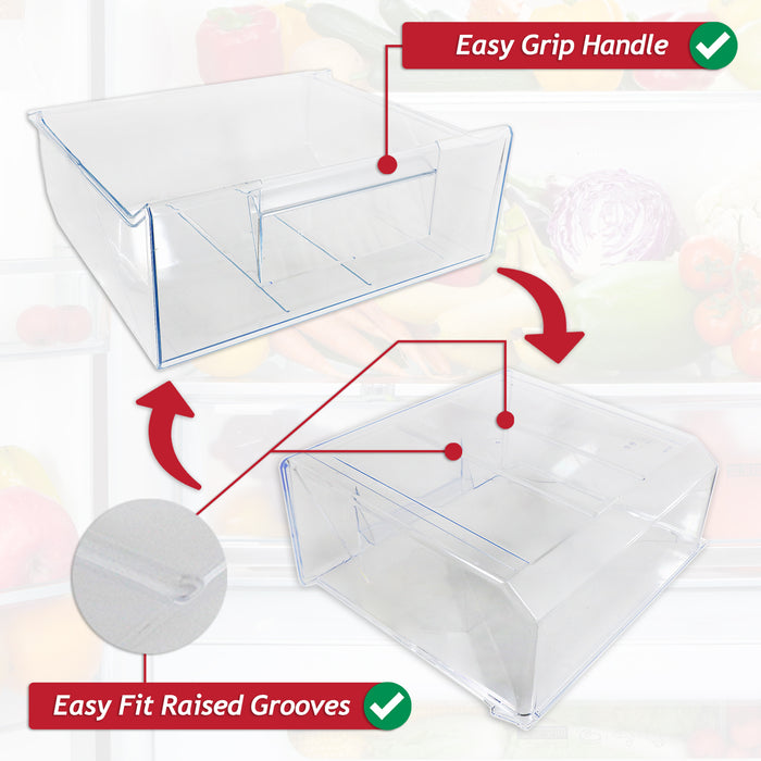 Electrolux Fridge Freezer Drawer ENN FI22 KNT LNT Top Middle Container Box (140075825012)