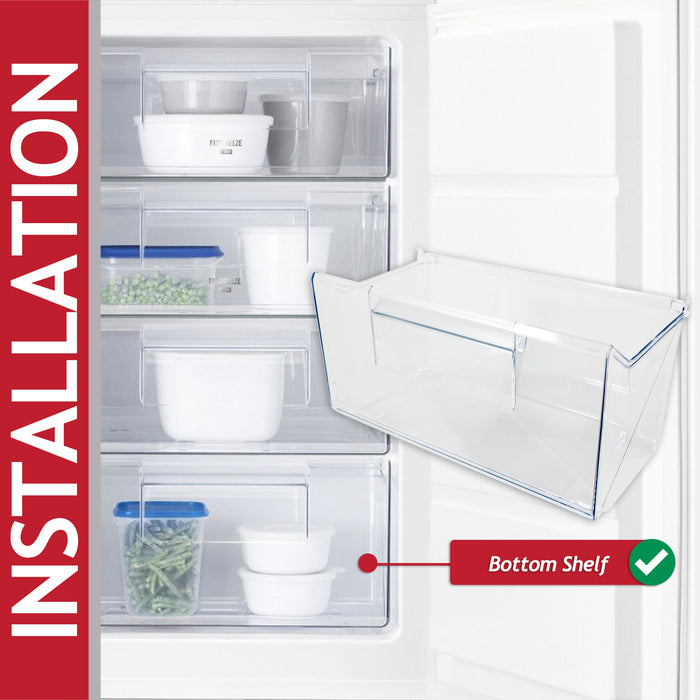 IKEA Isande Fridge Freezer Bottom Drawer Lower Shelf Container Box (140184296055)
