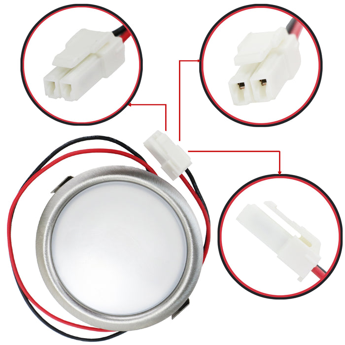 Universal Cooker Hood Light Bulb & Lens Extractor Fan Lamp Diffusor 3.1W 3V LED 67mm