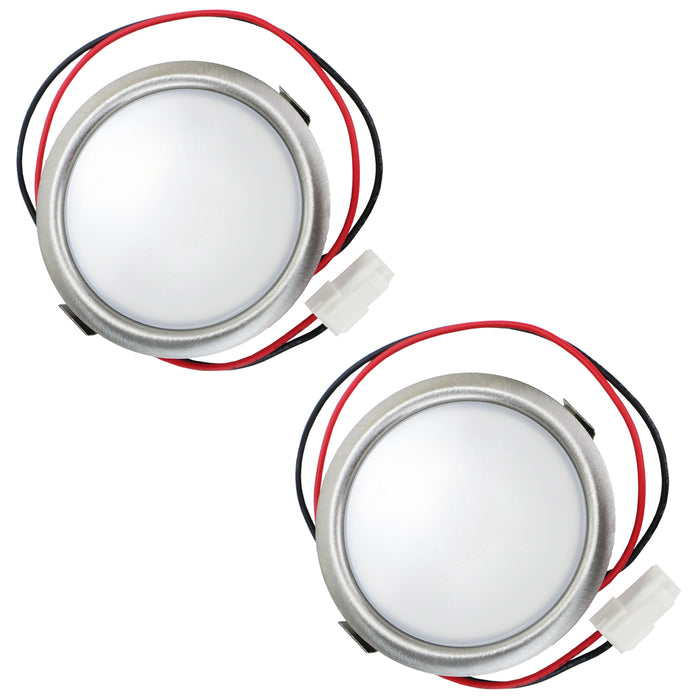 Universal Cooker Hood Light Bulb & Lens Extractor Fan Lamp Diffusor 3.1W, 3V, LED, 67mm (Pack of 2)